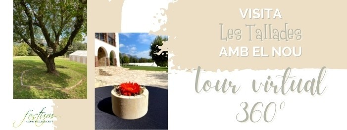 Tour Virtual de casaments a la casa rural les Tallades Festum